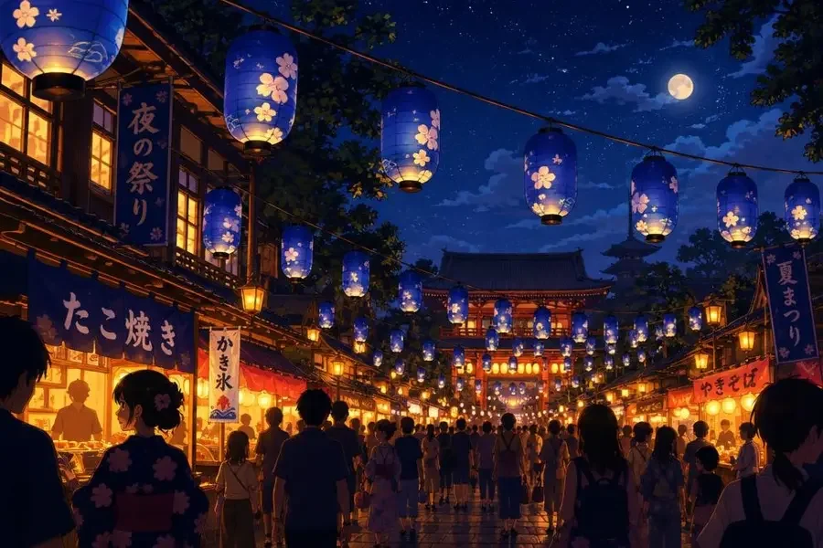 市集与节日 专题主视觉插画，热闹一点也没什么不好